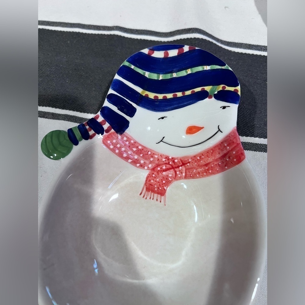 vantage oneida snowman spoon rest. 5
3/4" W X 7" Long.